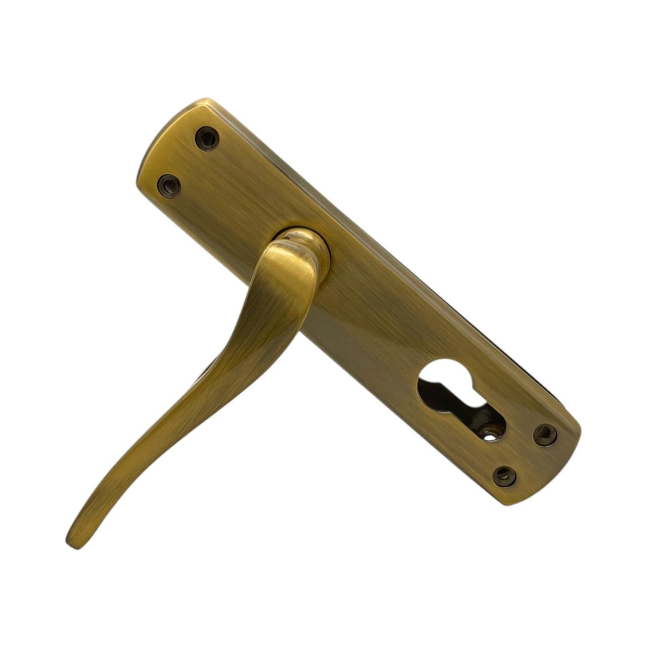 Дверные ручки межкомнатные из латуни Ozcanlar Sedef Kisa Yale Antik 62 мм (360058)