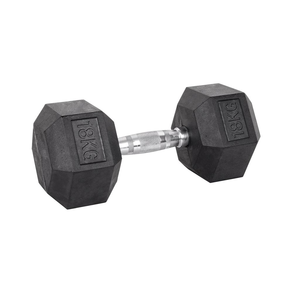 Гантель шестигранна inSPORTline Hexsteel 18 кг (306492) - фото 1 Гантель шестигранна inSPORTline Hexsteel 18 кг (306492) - фото 1
