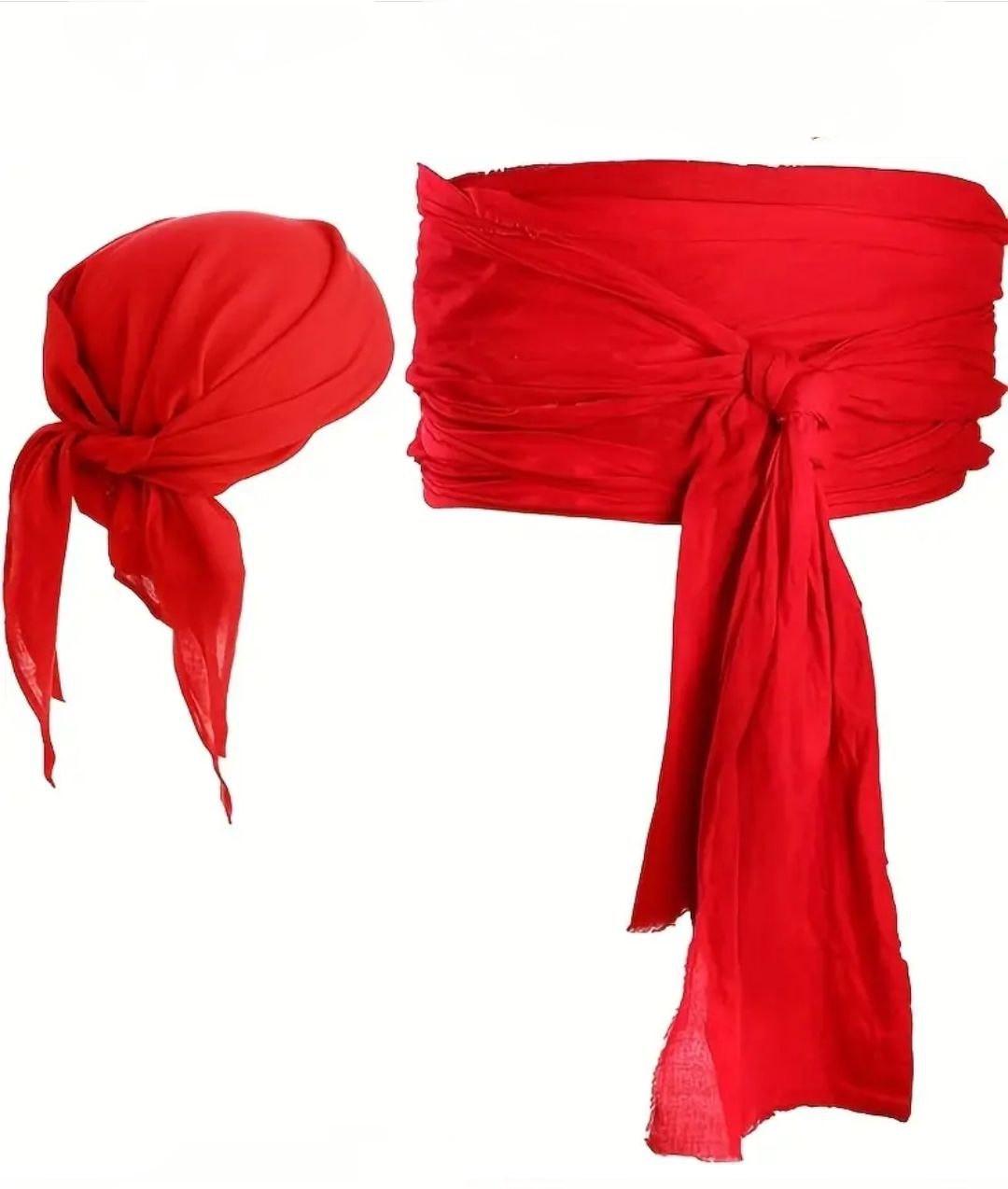 Набір Пірата піратський пояс 3,5 м/піратська бандана (2694485754)