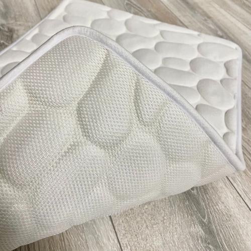 Набор ковриков в ванную и туалет Stone Premium Memory Foam 2в1 80х50/60х50 см Белый (NKS0001) - фото 3