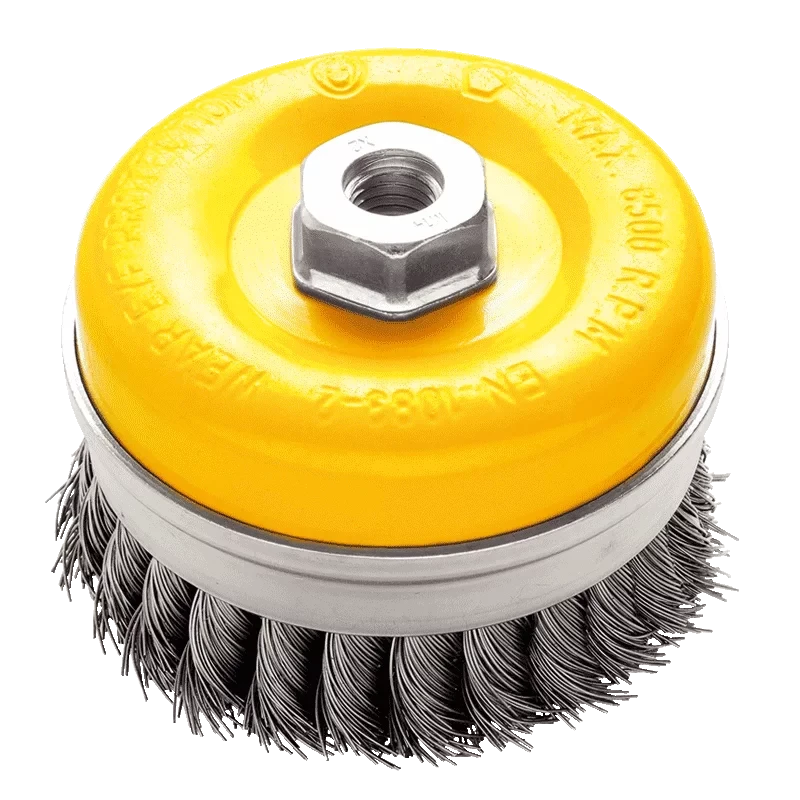 Щетка торцевая усилена обоймой NovoTools M14х2 из плетеной проволоки 100 мм (31642436)