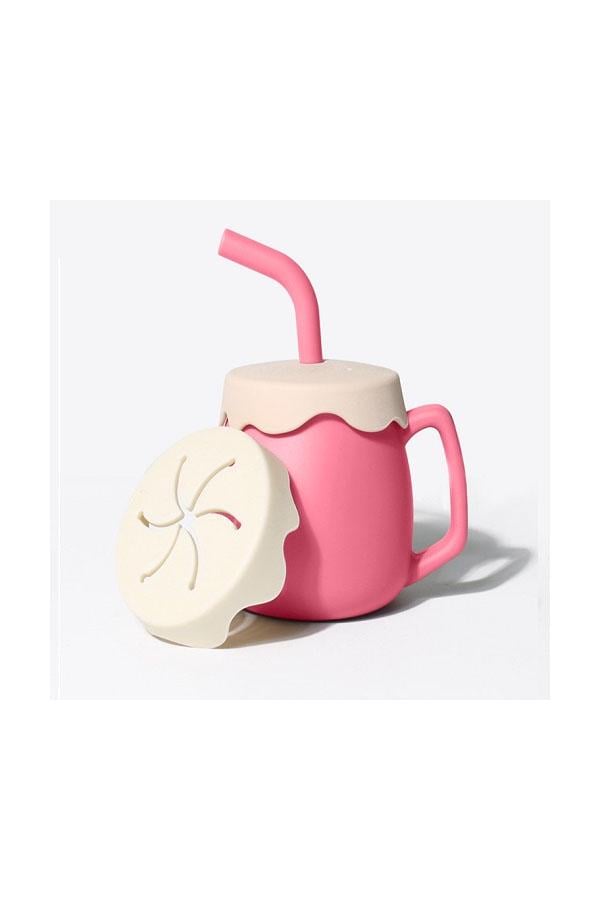 Чашка HOME с силиконовой трубочкой 3в1 12,5х11х8 см (MA-4915) Чашка HOME с силиконовой трубочкой 3в1 12,5х11х8 см (MA-4915)