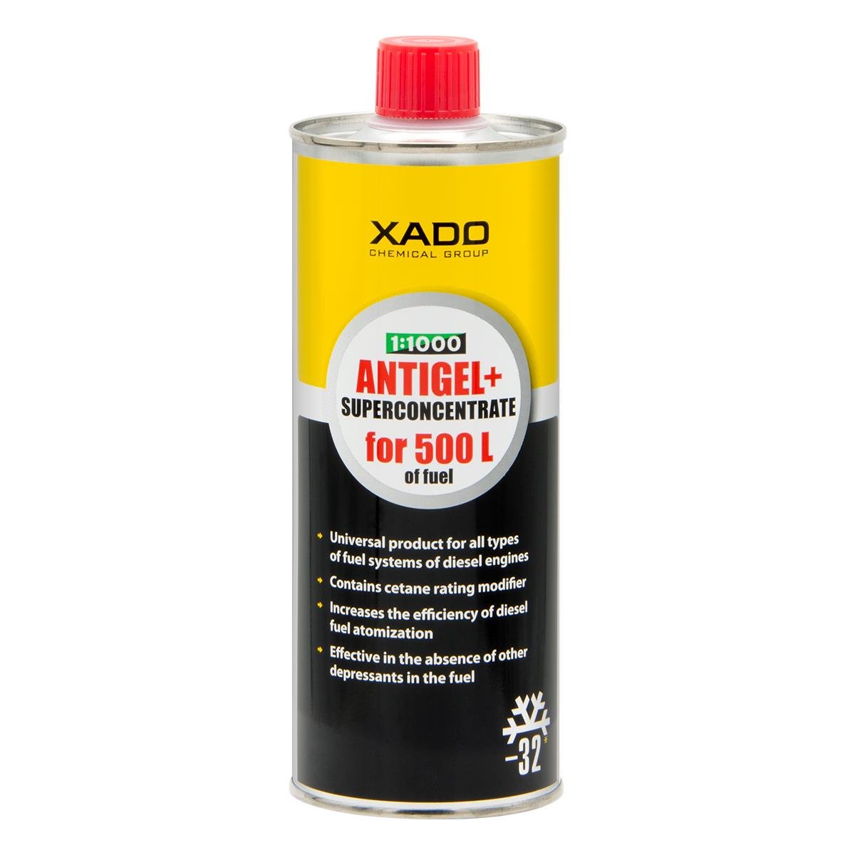 Присадка для дизельного палітри XADO антигель+ суперконцентрат 500 мл