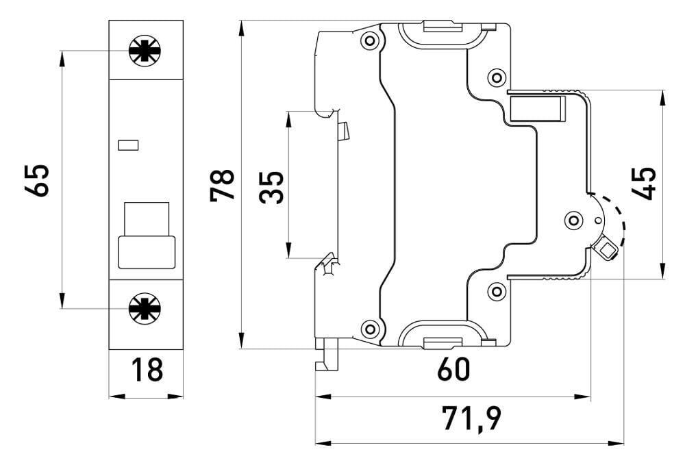 Автоматический выключатель E.NEXT e.mcb.stand.60.DC.1.C6 1P 6А 6кА C DC (s081004) - фото 7 Автоматический выключатель E.NEXT e.mcb.stand.60.DC.1.C6 1P 6А 6кА C DC (s081004) - фото 7