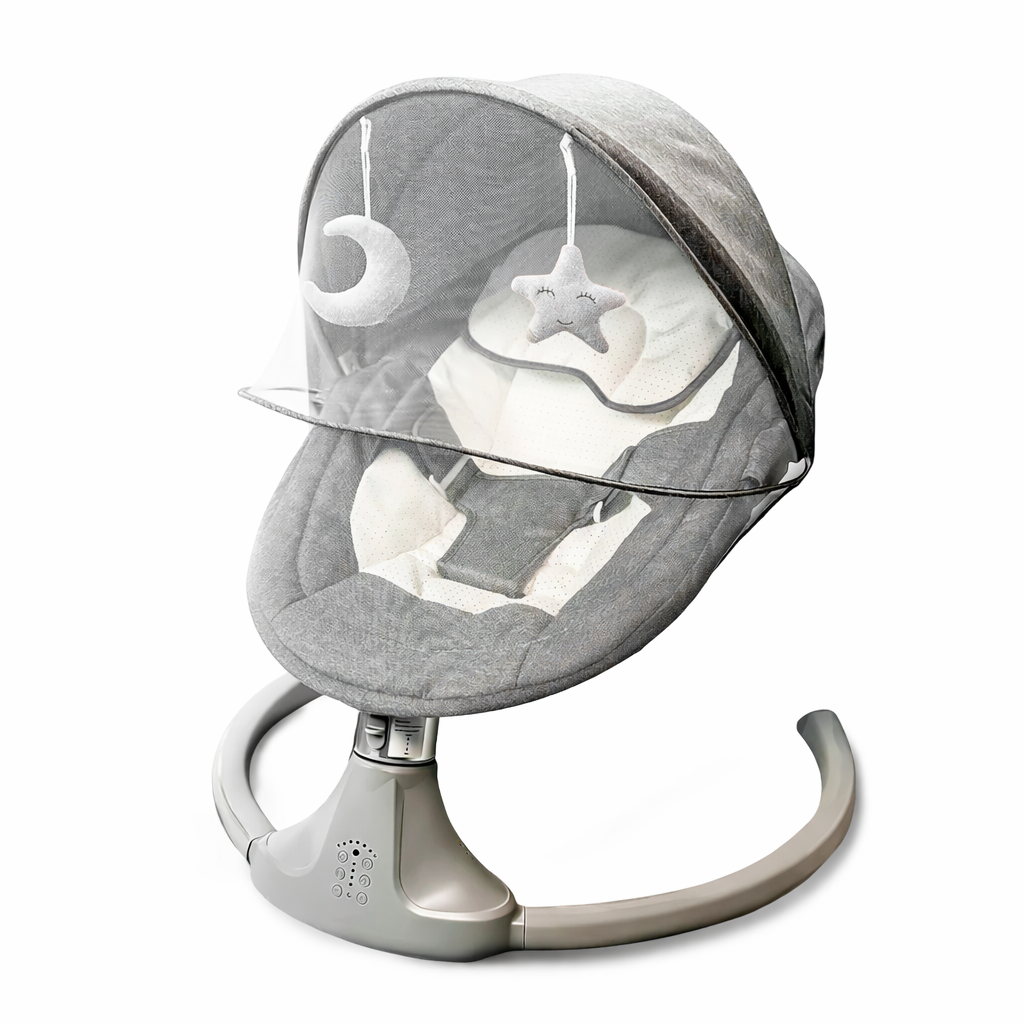 Детский центр для детей 3в1 качели/шезлонг и кресло Серый (1752045488407)