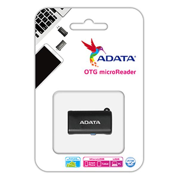 Кардрідер OTG ADATA microSD microUSB USB 2.0 MRBK Чорний - фото 8