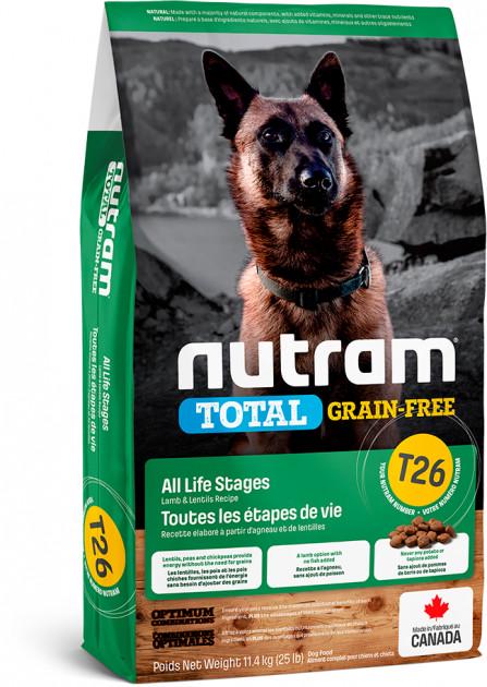 Корм сухой беззерновой для собак Nutram T26 Lamb Dog 11,4 кг (24149270)