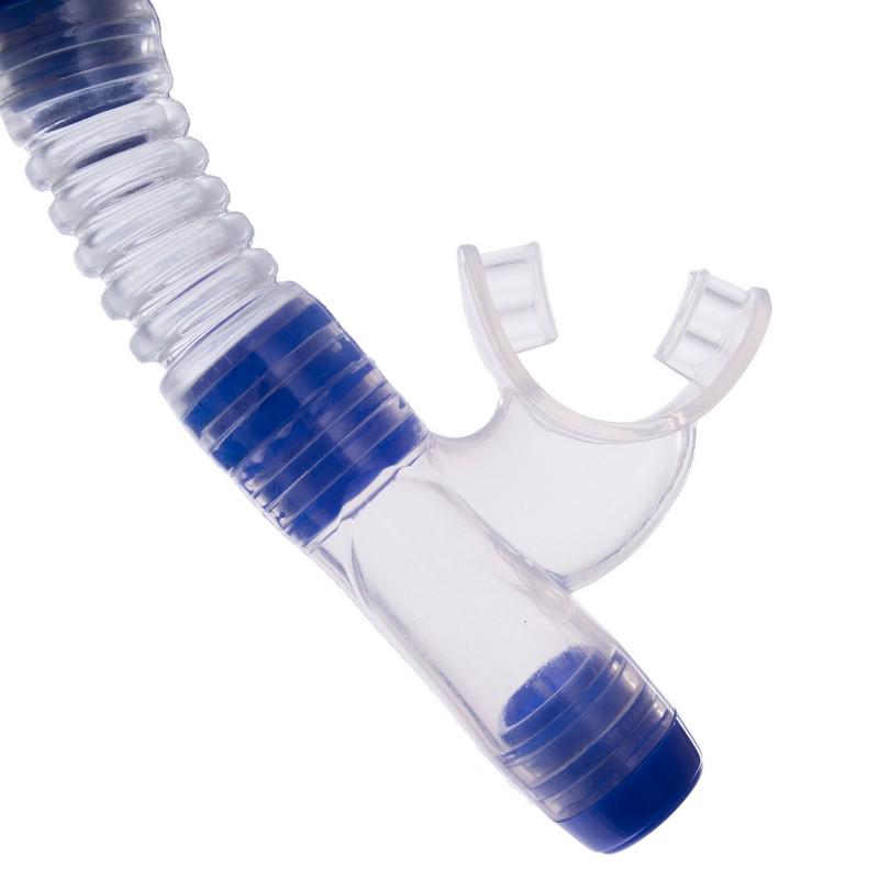 Набор для плавания маска c трубкой Zelart M166-SN52-SIL Синий (NA003644) - фото 3 Набор для плавания маска c трубкой Zelart M166-SN52-SIL Синий (NA003644) - фото 3