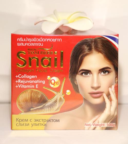 Крем для лица Royal Thai Herb с коллагеном и экстрактом улитки 100 гр