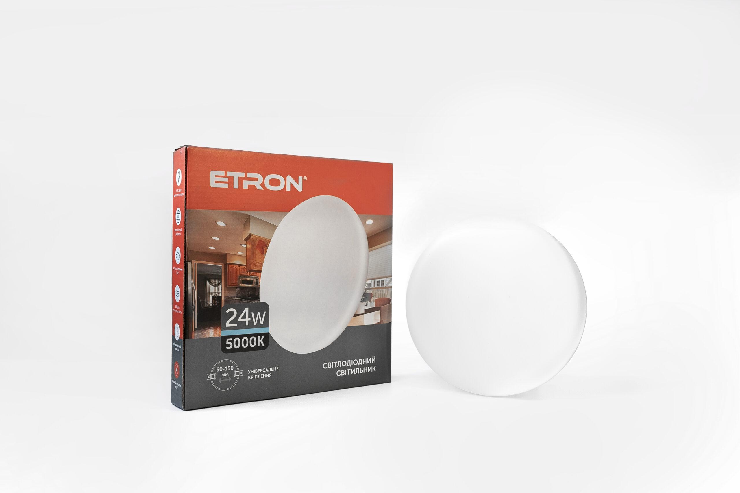 Светильник светодиодный ETRON Decor 1-EDP-614 круг 24W 5000K ІР20 (1-EDP-614)