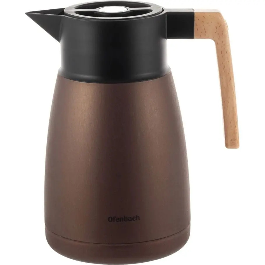 Термос-глечик питний Ofenbach KM-101327 1000 мл Коричневий (8-6-4816775)