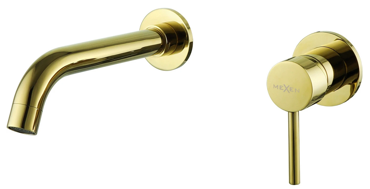 Змішувач для раковини прихованого монтажу Mexen ALMA Gold (2808405940)