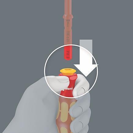 Викрутка зі змінними насадками WERA Kraftform VDE 16 Slim 1 SL/PH/PZ/PZ/S/TX (05006608001) - фото 13 Викрутка зі змінними насадками WERA Kraftform VDE 16 Slim 1 SL/PH/PZ/PZ/S/TX (05006608001) - фото 13