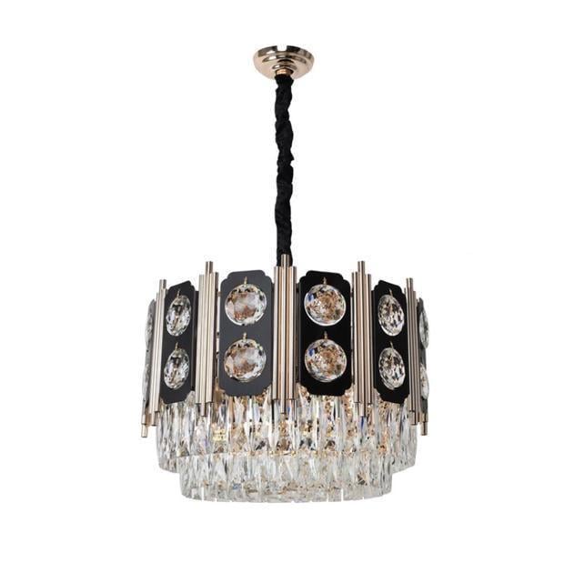 Люстра подвесная хрустальная Sirius многоярусная под двенадцать ламп Е14 IP20 19312-12 Черный (28685797)