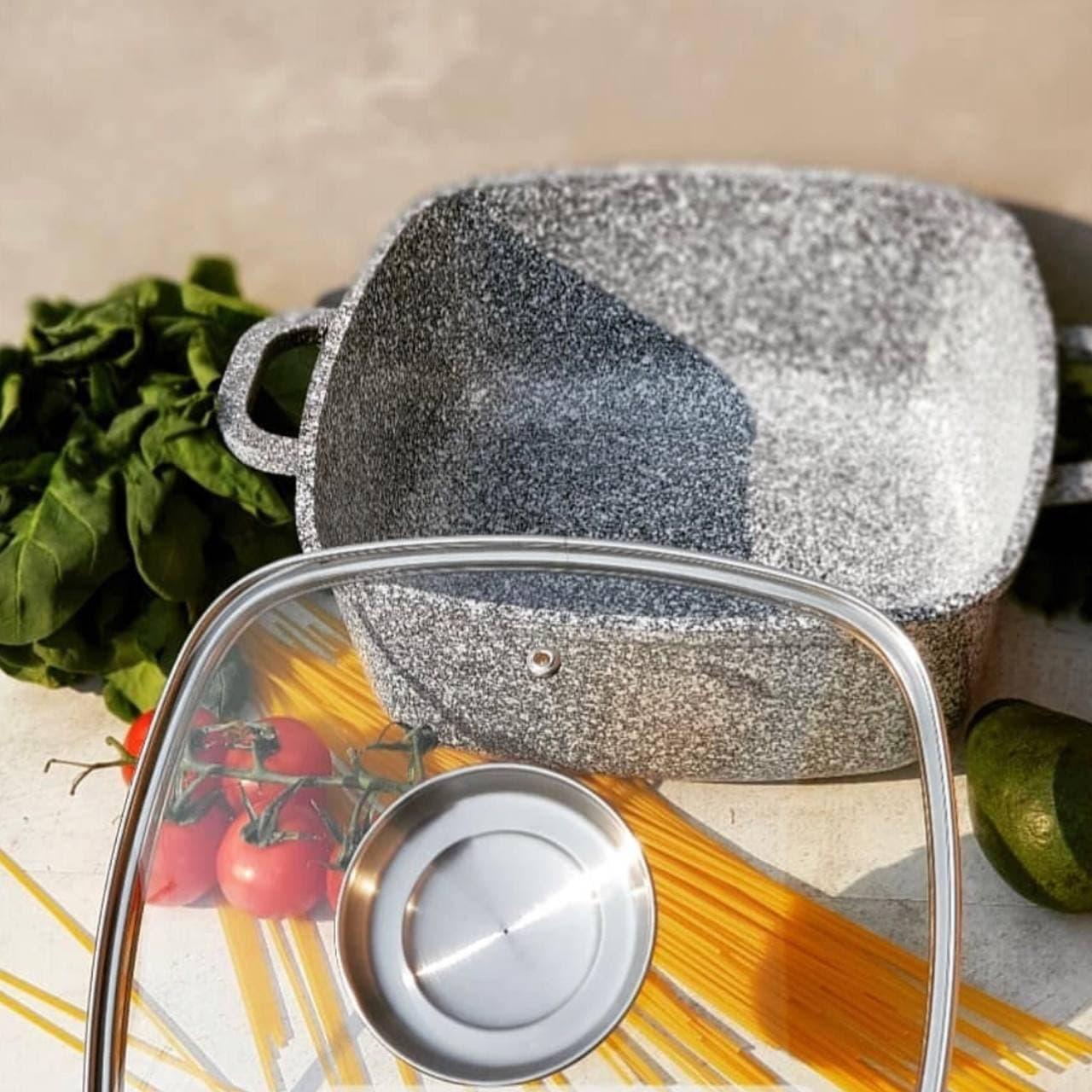 Кастрюля Edenberg с гранитным антипригарным покрытием 4,4 л 24 см (EB-3978) - фото 3 Кастрюля Edenberg с гранитным антипригарным покрытием 4,4 л 24 см (EB-3978) - фото 3