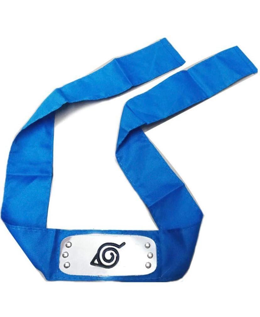 Повязка Наруто с символикой Скрытый лист Синий (NA102PB)