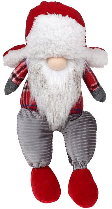Мягкая игрушка Гномик Red&Grey 20х13х37 см сидячий (BD-877-079)