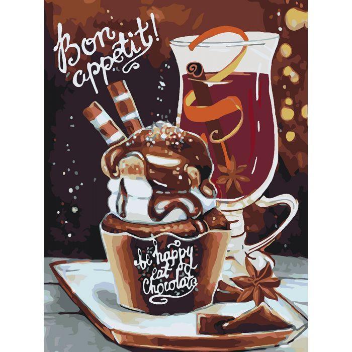 Картина по номерам Идейка "Bon appetit" 30х40 см (KHO5501)