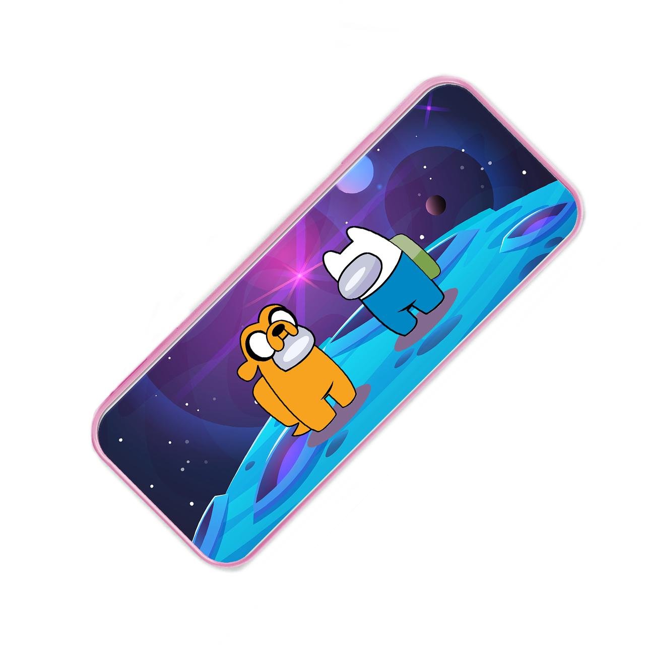 Пенал школьный Among Us Adventure Time Finn & Jake Розовый (34408-2414-PK-1)