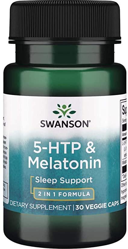 5-гидрокситриптофан/мелатонин Swanson 5-HTP & Melatonin 30 caps