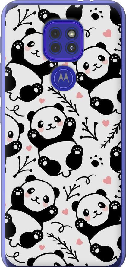 Чехол на Motorola G9 Play Панды (4318u-2105-42517)