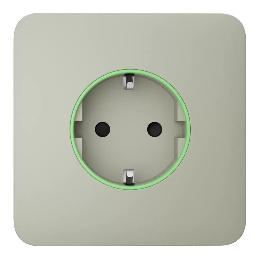 Фронтальная панель Ajax SoloCover ASP для умной розетки type F 55 Oyster (26-00365)