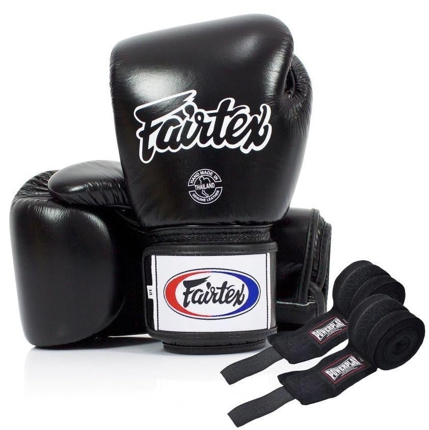 Боксерские перчатки FAIRTEX BGV1 18 бинтов бинтов в комплекте Black (3019820576)