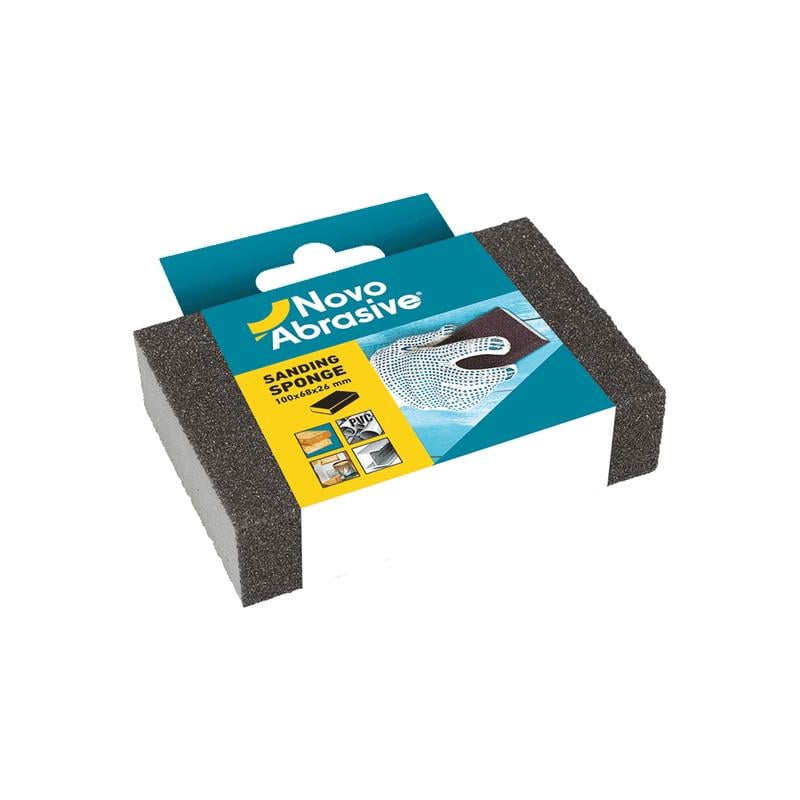 Губка шлифовальная NovoAbrasive Р320 100х68х26 мм вспененный полиуретан (INKRL00SNA00032000)