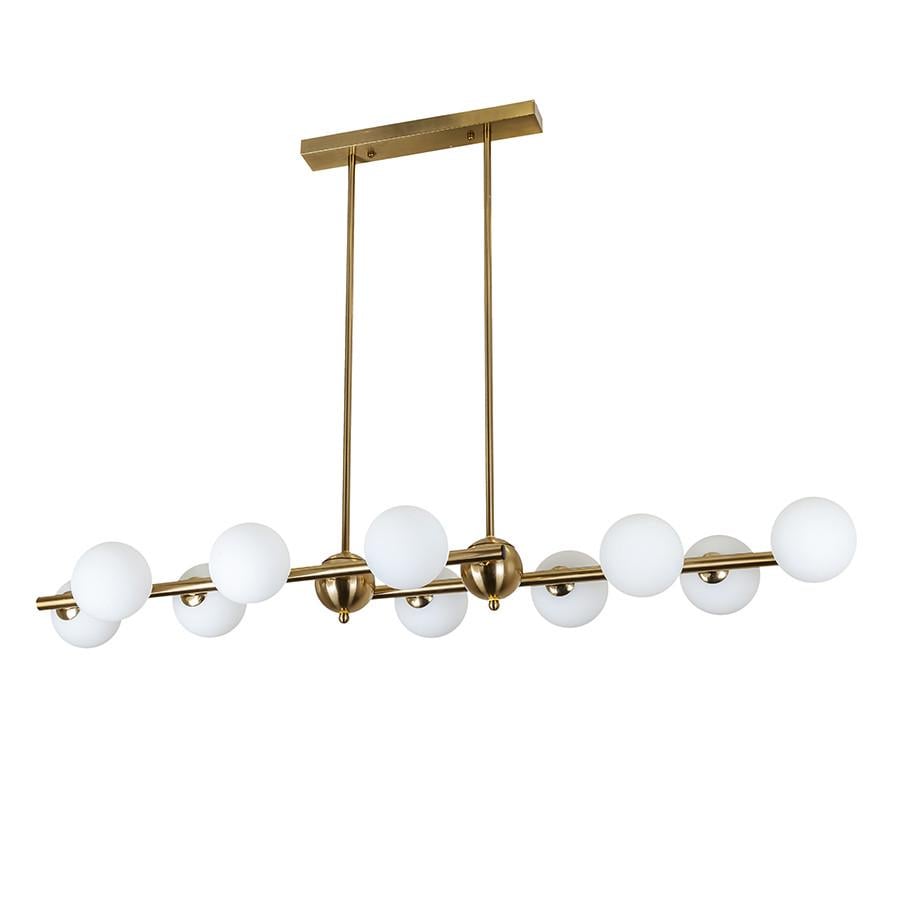 Люстра Levistella 761V1020-10 BRZ+WH лінійна на 10 плафонів Бронзовий/Білий (1887935437)