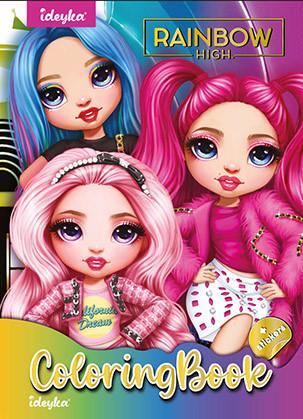 Раскраска со стикерами The creative Rainbow 21х29 см 16 страниц (3070842608)
