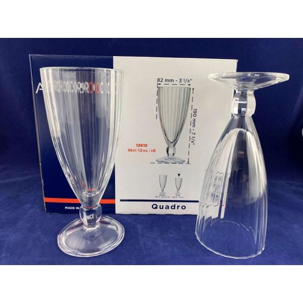 Набор бокалов для молочных коктейлей Arcoroc Quadro 360 мл 6 шт. (12615) - фото 3