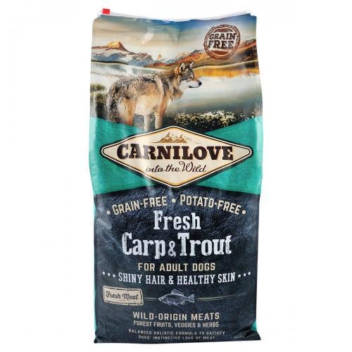 Корм сухой Carnilove Fresh Carp & Trout для взрослых собак всех пород рыба 12 кг Корм сухой Carnilove Fresh Carp & Trout для взрослых собак всех пород рыба 12 кг