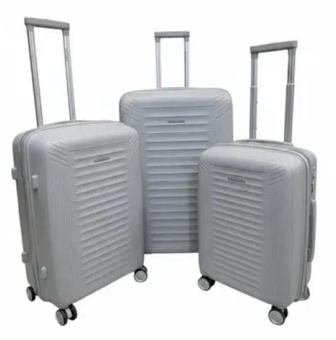 Комплект чемоданов на колесах Gems 4 3 шт. Серый (2104619398)
