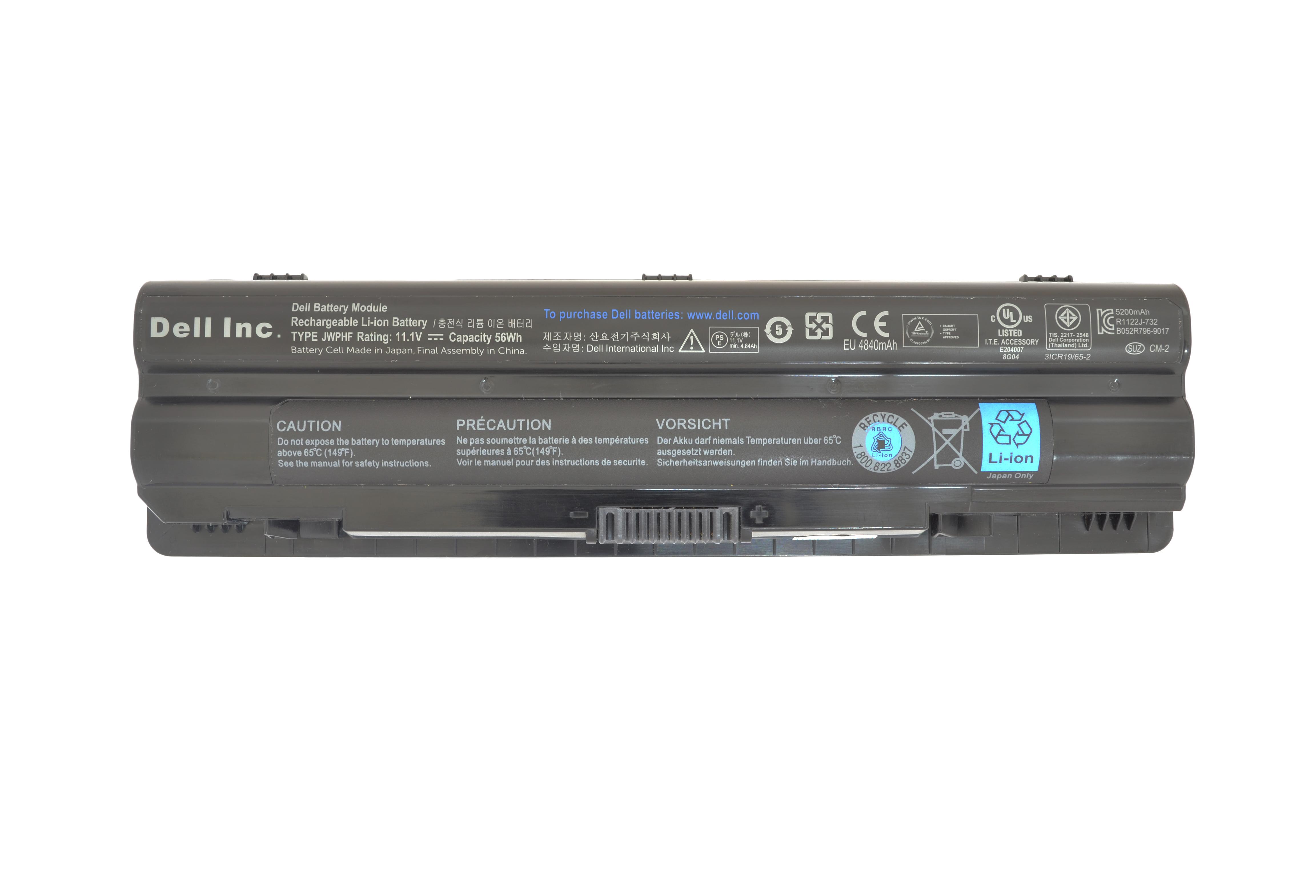 Аккумулятор для ноутбука Dell J70W7 11,1 V 5200 mAh