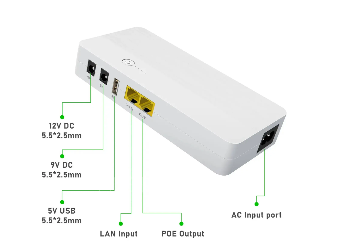 Источник бесперебойного питания Mini UPS WGP POE04 8000 mAh (21877888) - фото 10