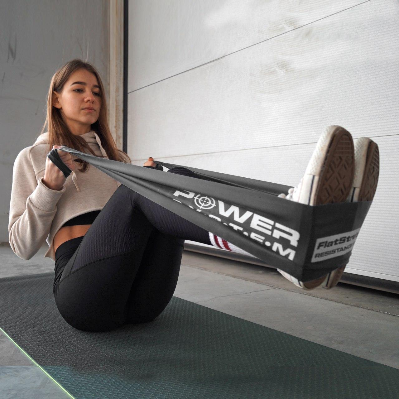 Лента-эспандер для спорта и реабилитации Power System PS-4123 Flat Stretch Band Level 3 12-15 кг Black - фото 10 Лента-эспандер для спорта и реабилитации Power System PS-4123 Flat Stretch Band Level 3 12-15 кг Black - фото 10