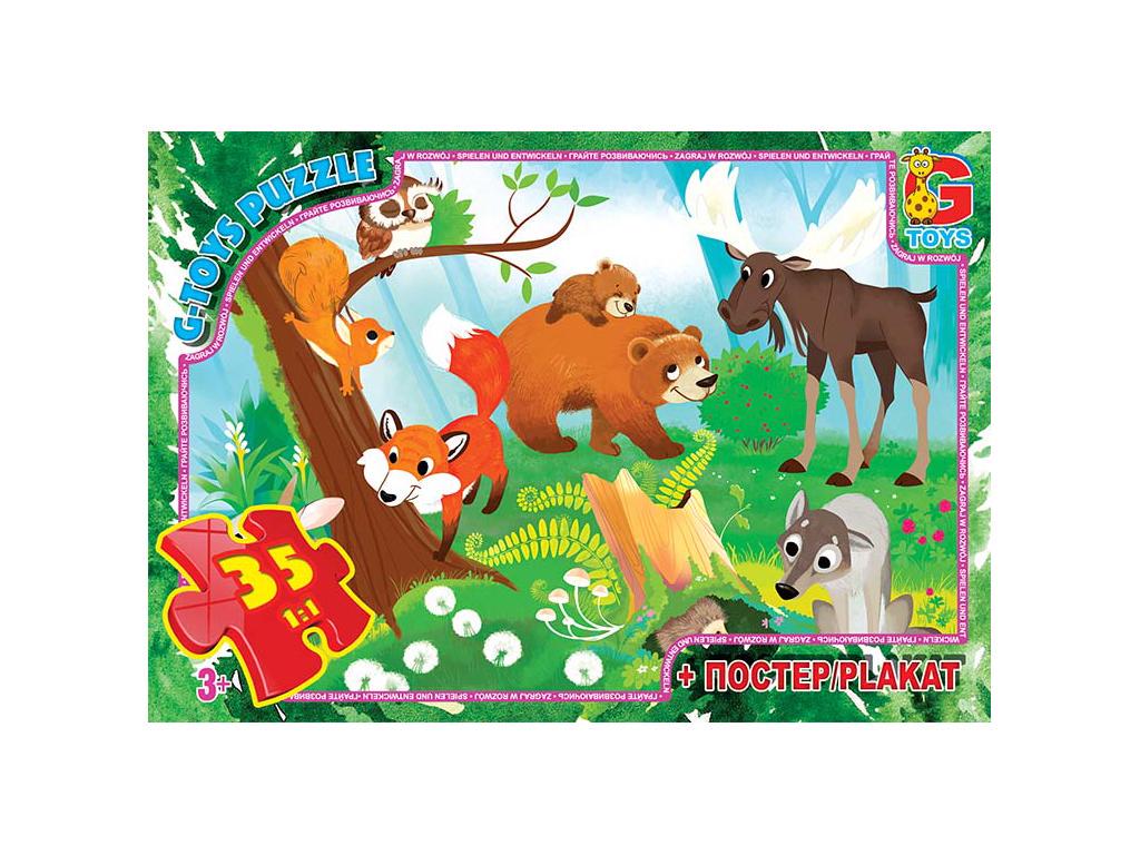 Пазл Вчимося з задоволенням Лісові мешканці 35 ел. Пазл Вчимося з задоволенням Лісові мешканці 35 ел.