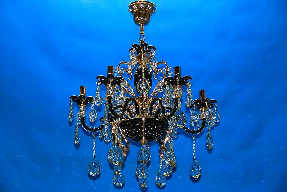 Люстра свеча Ray L77015/6 FGD+BK+WT (IR007029) Люстра свеча Ray L77015/6 FGD+BK+WT (IR007029)