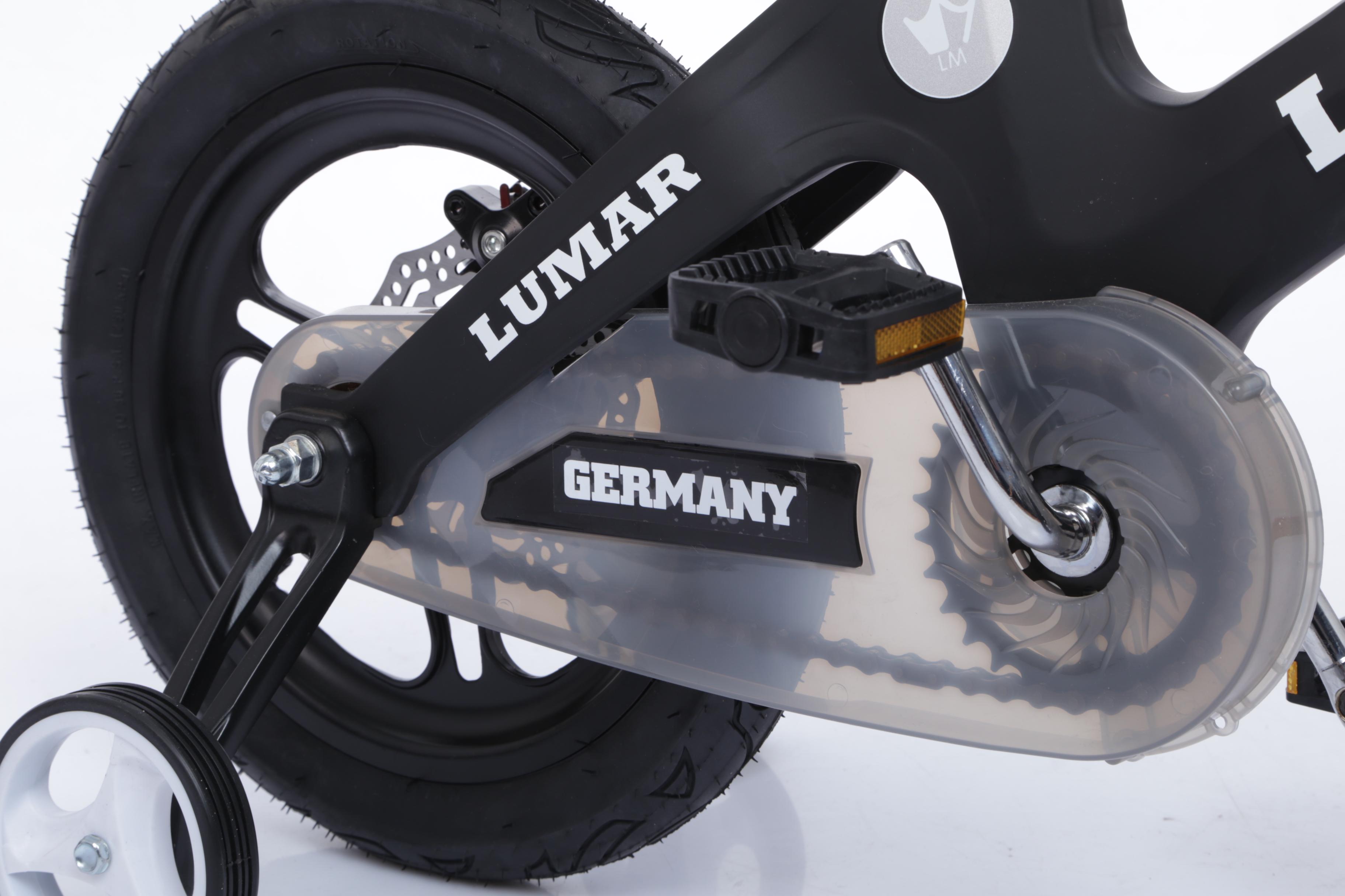 Магнієвий дитячий велосипед LUMAR 18'' Чорний матовий (1802) - фото 16