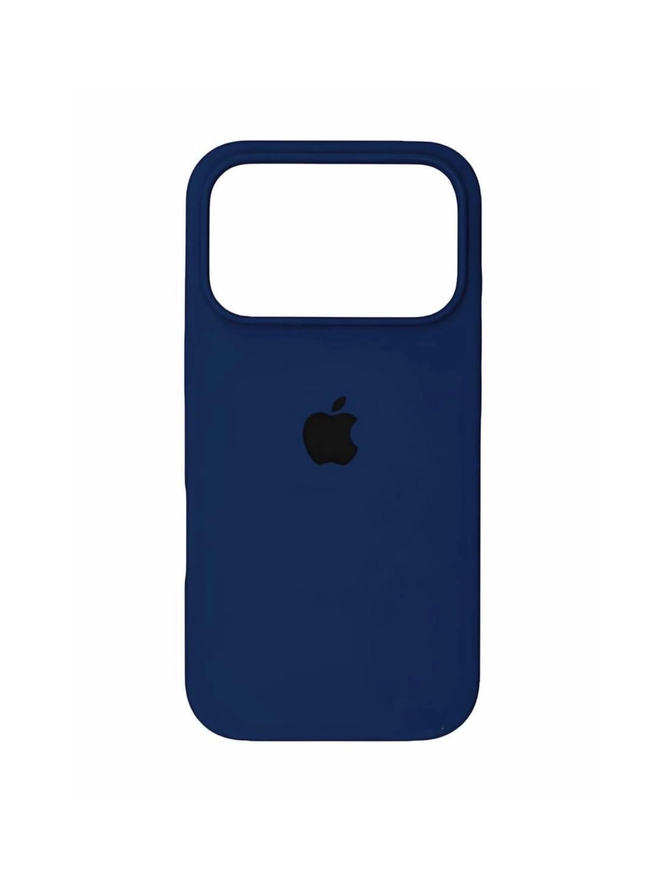 Чехол для iPhone 18 Pro Max силиконовый Soft-touch Silicone Case Full Size (AA) Deep Navy