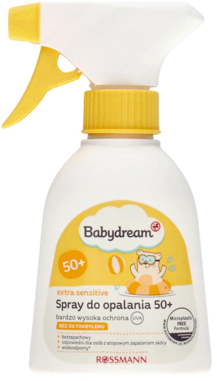 Солнцезащитный спрей-эмульсия Babydream для чувствительной кожи SPF 50+ 200 мл