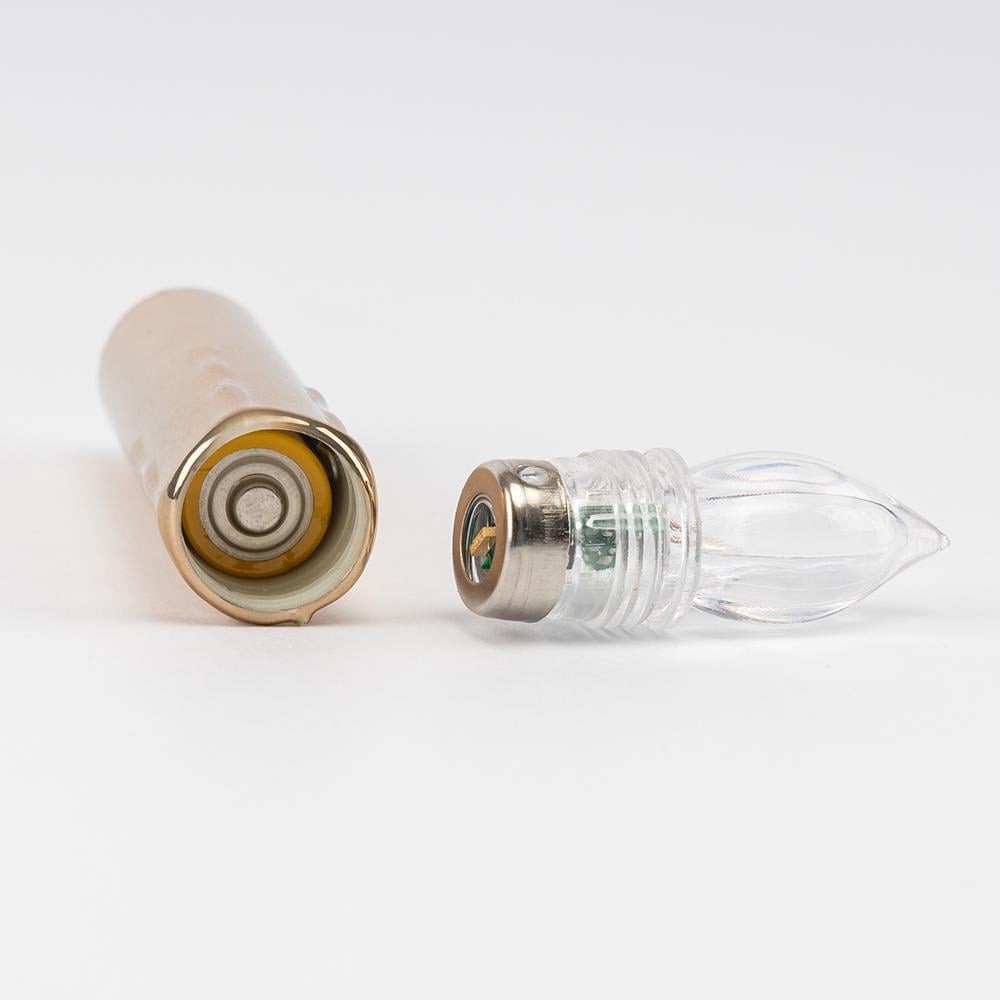 Набор свечей LED с клипсами на елку 10 см 10 шт. Золотой - фото 8