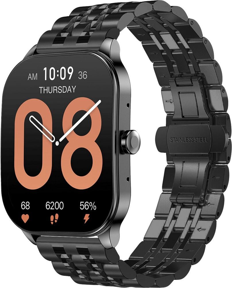 Браслет металлический Spinye для Amazfit Pop 3S/3R Black (34441-2B)