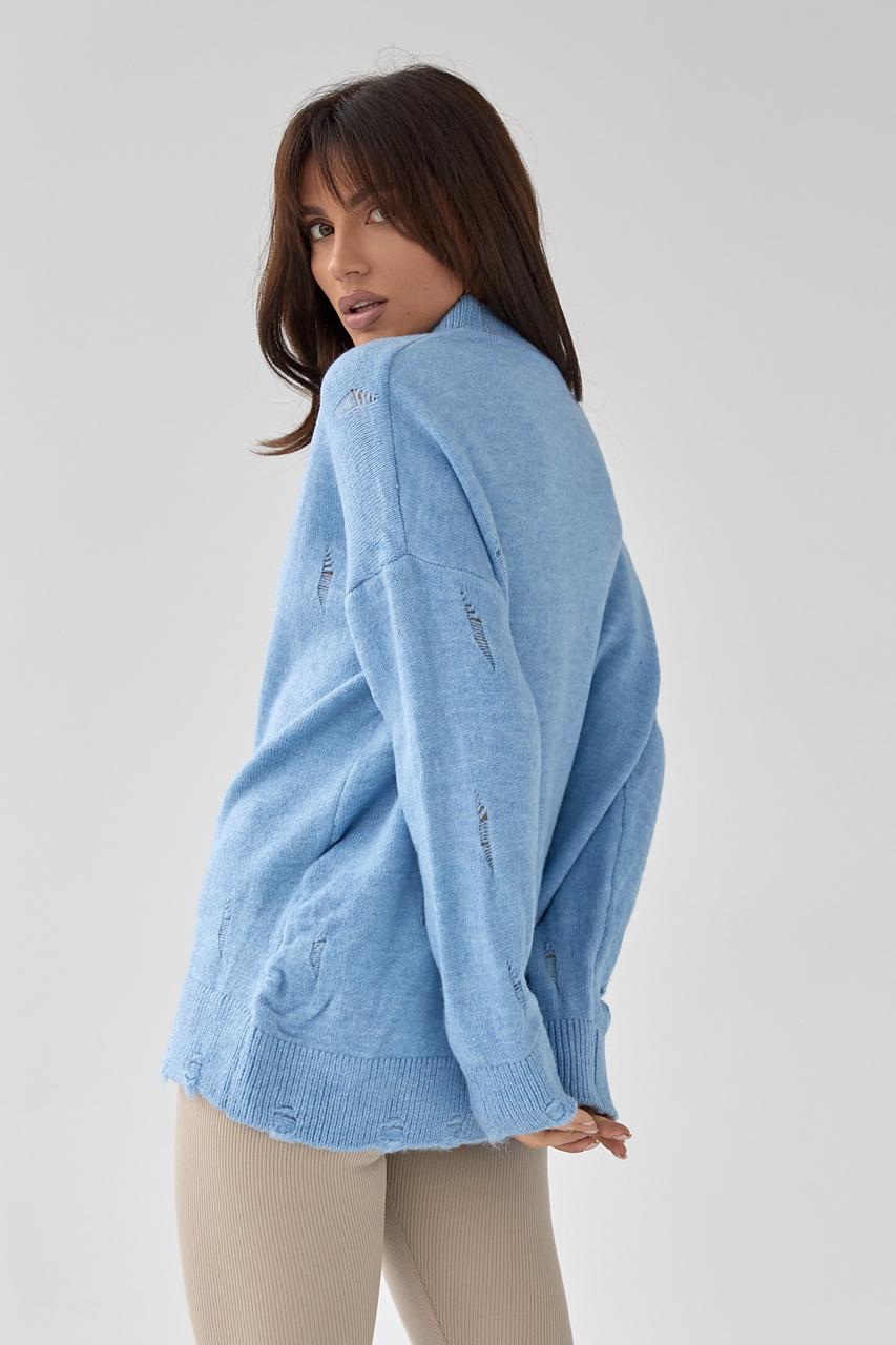 Кофта оверсайз M Джинсовый (9441647) - фото 2 Кофта оверсайз M Джинсовый (9441647) - фото 2