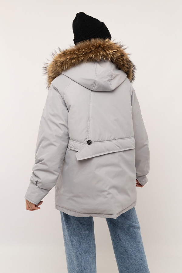 Куртка жіноча р. 52 Сірий (SKT000918322) - фото 3