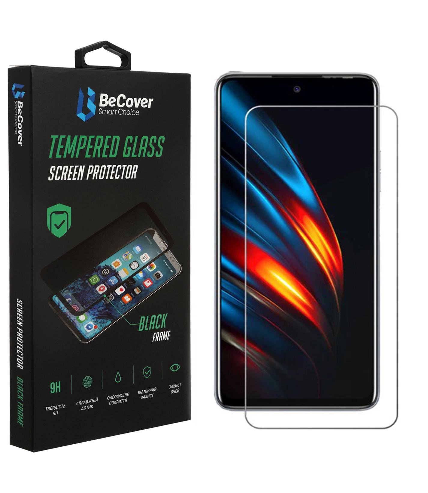 Захисне скло BeCover для Tecno POVA 2 LE7n Crystal Clear Glass (707875)
