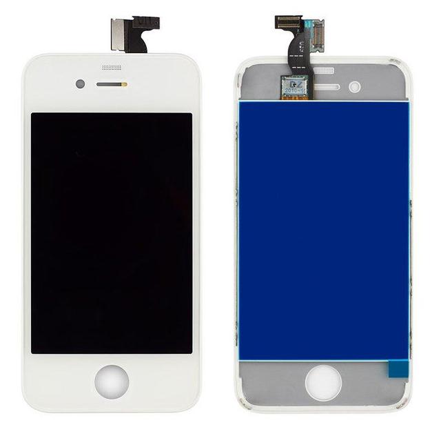Дисплейный модуль Liquid Crystal Display/Touchscreen для Apple Iphone 4 Белый (000018911)