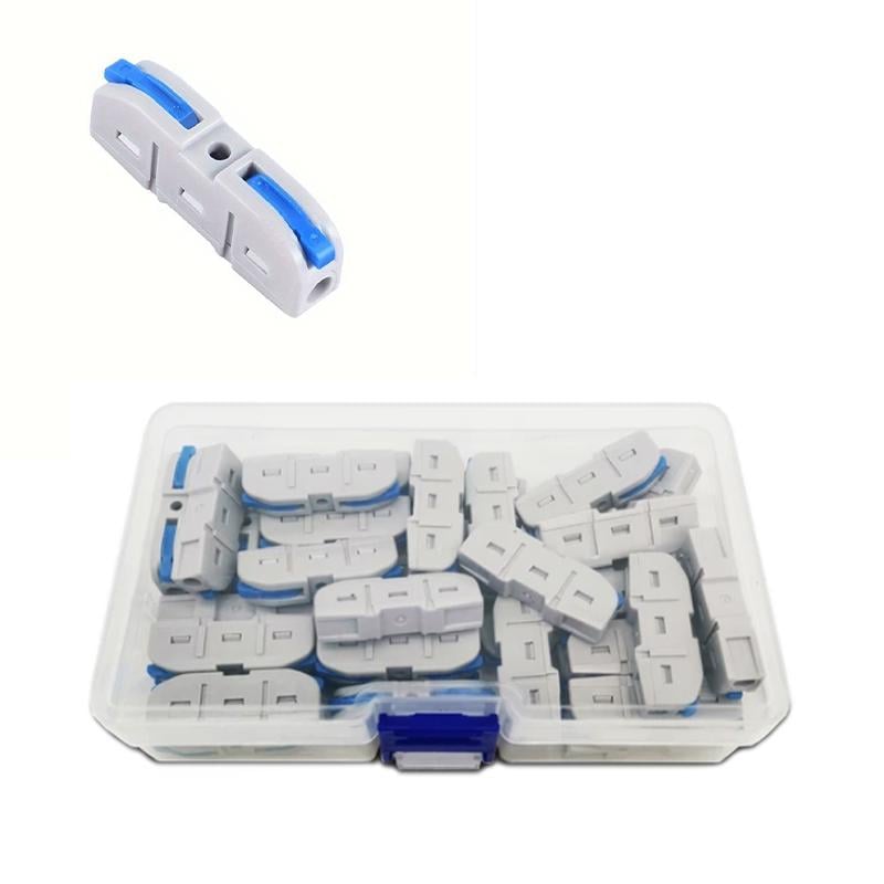 Набор клемм Tactix 0,5-4 мм2 32А 1-1 проходная наборная 35,9х8,5х14,5 мм 40 шт. Синий (KV211B-40box)