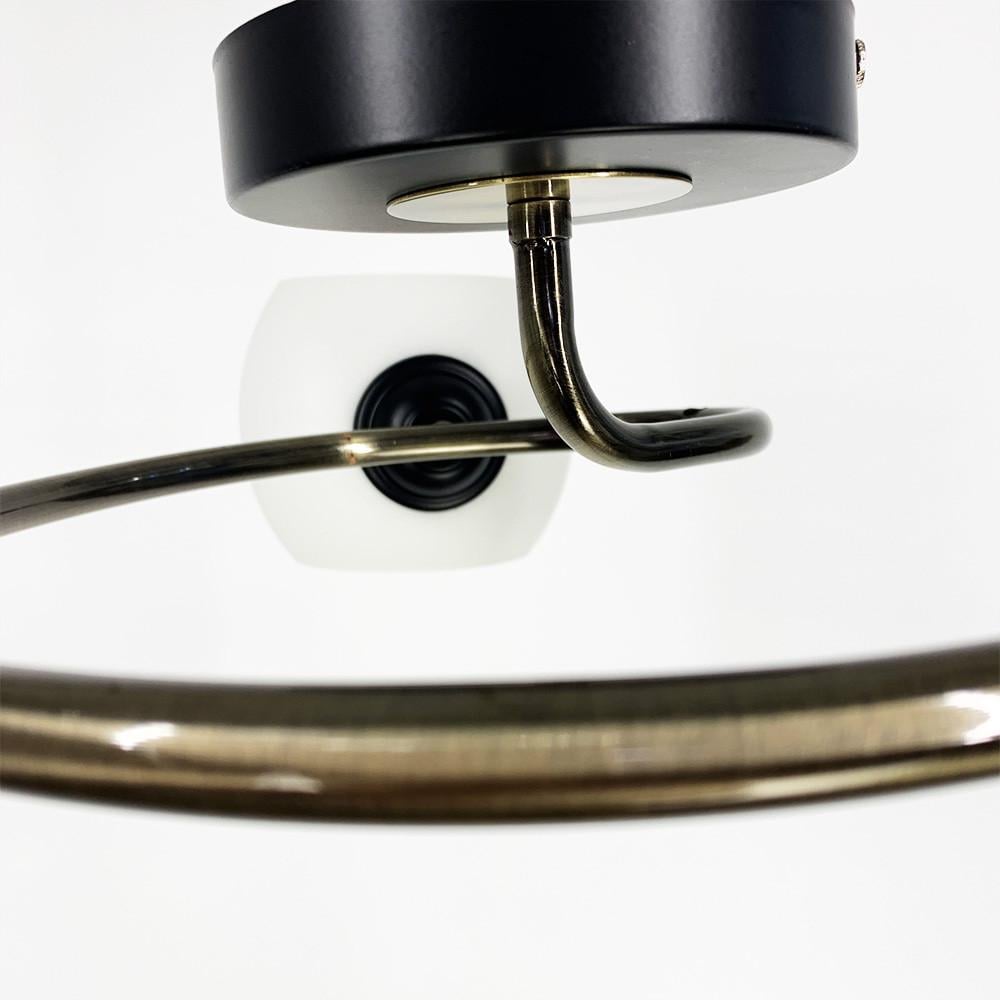 Люстра стельова з кругом на 3 плафони Чорний (51925/3B) - фото 4