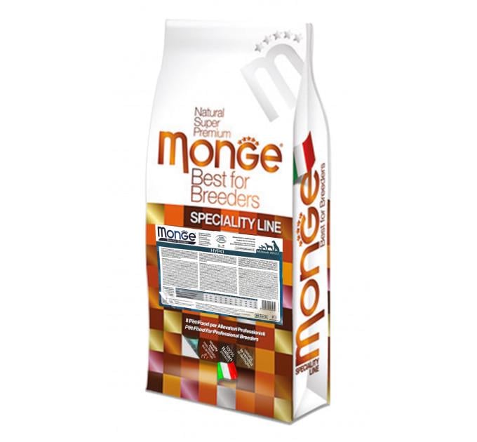 Сухой корм гипоаллергенный Monge Line Dog All Breeds Hypoallergenic Salmon and Tuna для собак лосось и тунец 15 кг (06439)